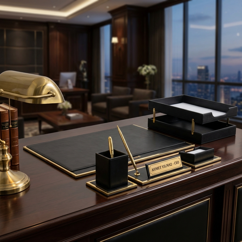 Deri Masa Sümeni: Kurumsal Prestijin Masaüstündeki İmzası