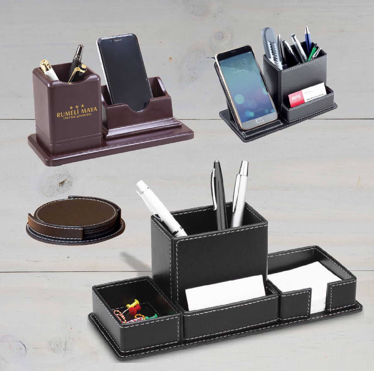 Ahsap ve Deri Masaüstü Ürünler