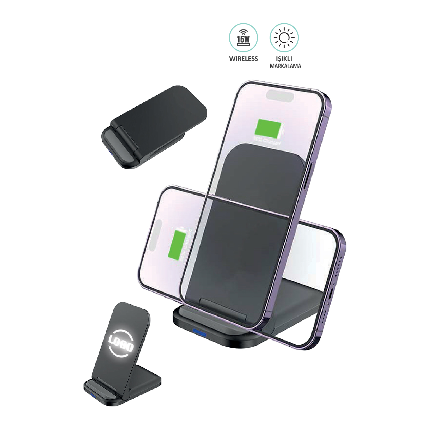 Promosyon Standlı Wireless Şarj Tt-170