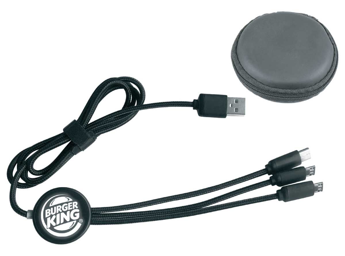 1A USB Giriş / Çıkış Micro IOS, Type -C Çıkış Beyaz Led Işıkılı Baskı