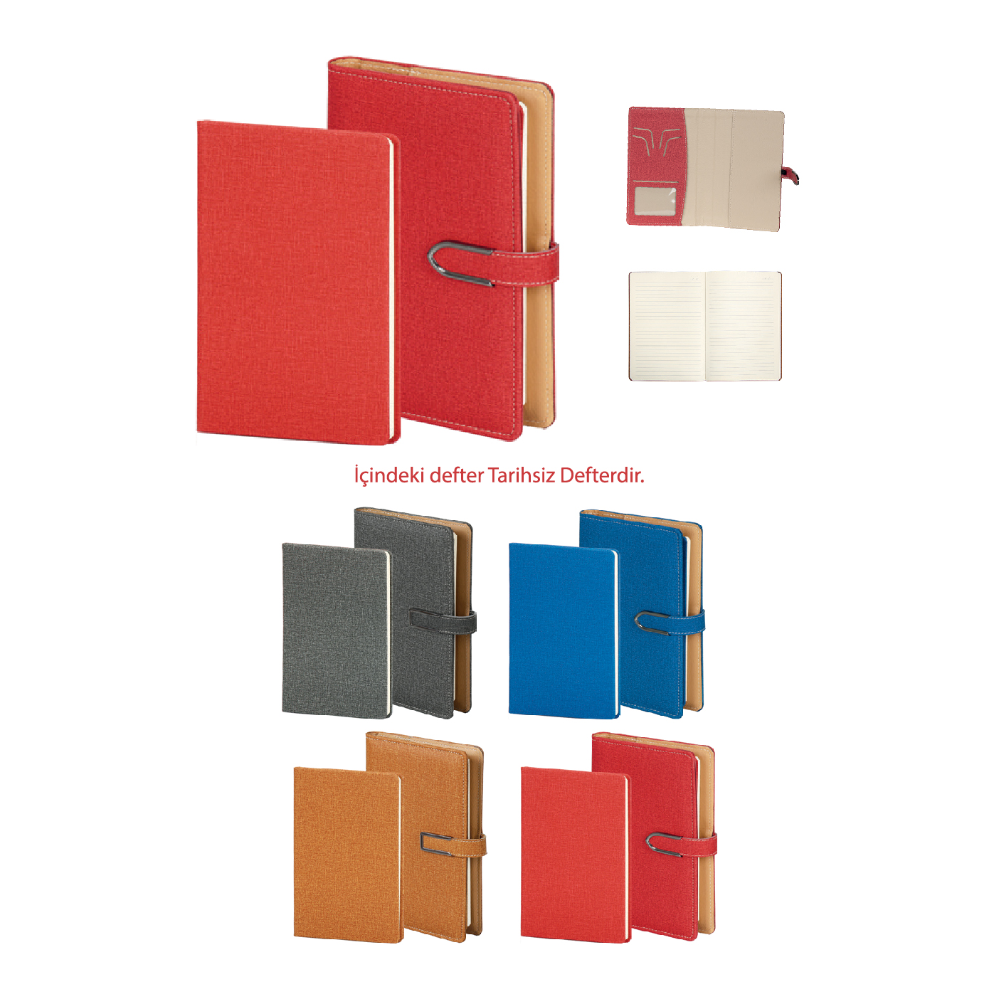 Promosyon Organizer Defter (  14,5 X 23 Cm ) Kılıflı Defter Td-135