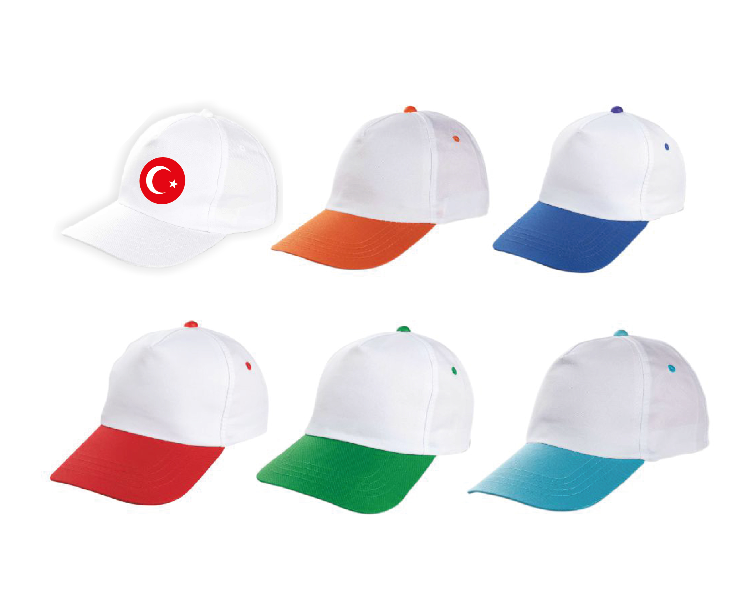 Promosyon Kırmızı Yerli Üretim Polyester Şapka ŞP-504