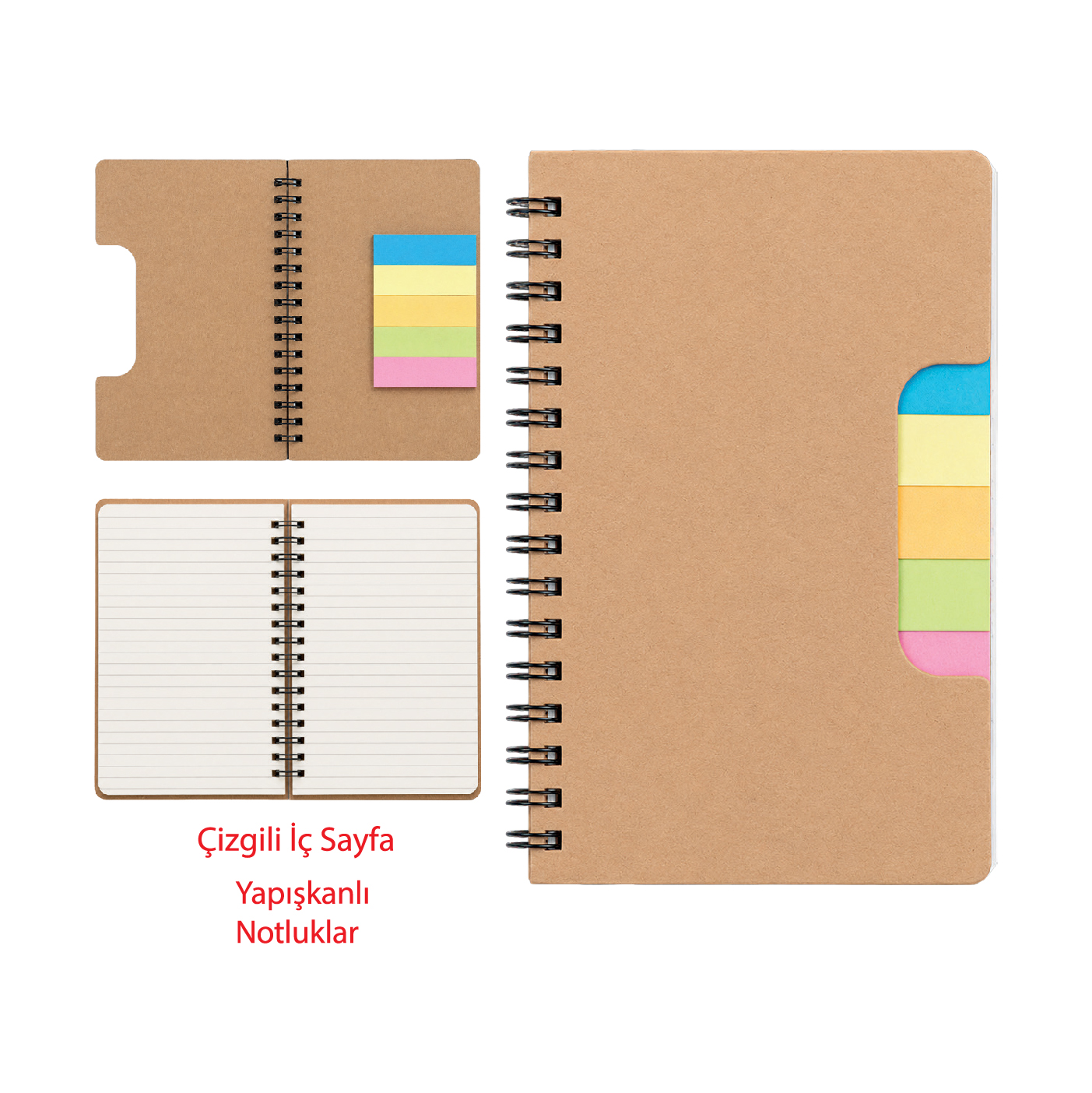 Promosyon Renkli Yapışkanlı Notluk ( 10 x 15 cm ) GD-150