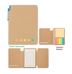 Promosyon Renkli Yapışkanlı Notluk ( 10,7 x 14 cm ) GD-200