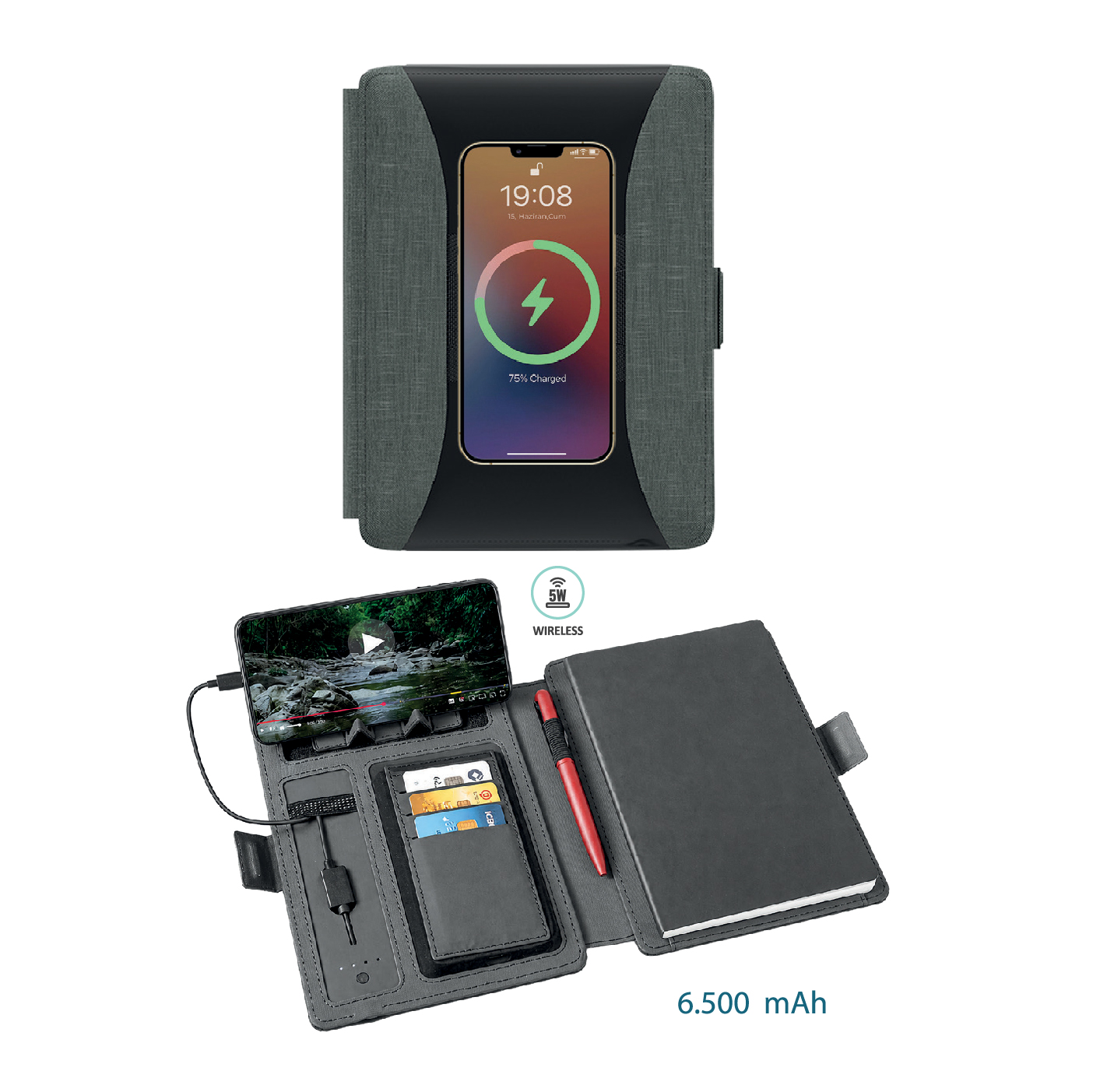 Promosyon Powerbank Organizer / 6.500 Mah Pb-380
